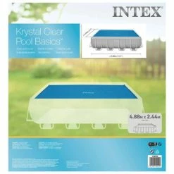 Intex Couverture solaire de piscine Bleu 476x234 cm Polyéthylène -Piscine & spa Soldes Boutique image 4 93305
