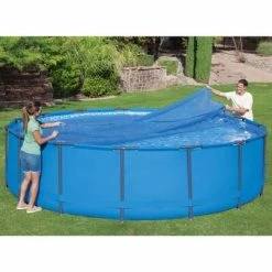 Bestway Couverture solaire de piscine ronde 462 cm Bleu -Piscine & spa Soldes Boutique image 5 441121