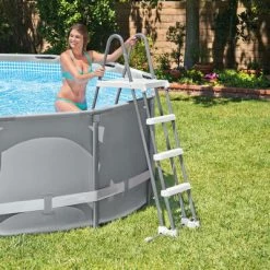 Intex Échelle de sécurité pour piscine à 3 marches 91-107 cm -Piscine & spa Soldes Boutique image 5 92560