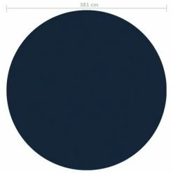 VidaXL Film solaire de piscine flottant PE 381 cm Noir et bleu 9 VidaXL Film solaire de piscine flottant PE 381 cm Noir et bleu -Piscine & spa Soldes Boutique image 5 92975