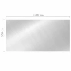 VidaXL Film solaire de piscine PE rectangulaire flottant 10x5m Argenté -Piscine & spa Soldes Boutique image 5 93081