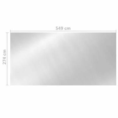 VidaXL Couverture de piscine Argenté 549x274 cm PE 5 VidaXL Couverture de piscine Argenté 549x274 cm PE – Image 5