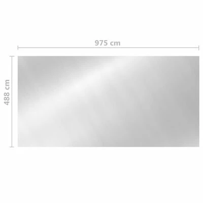 VidaXL Couverture de piscine Argenté 975x488 cm PE 5 VidaXL Couverture de piscine Argenté 975x488 cm PE – Image 5