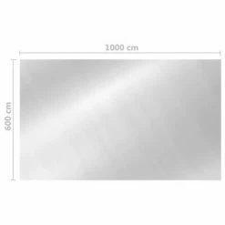 VidaXL Couverture de piscine rectangulaire 1000x600 cm PE Argenté 9 VidaXL Couverture de piscine rectangulaire 1000x600 cm PE Argenté -Piscine & spa Soldes Boutique image 5 93104