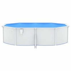 VidaXL Piscine ovale avec parois en acier 490x360x120 cm Blanc -Piscine & spa Soldes Boutique image 5 93264