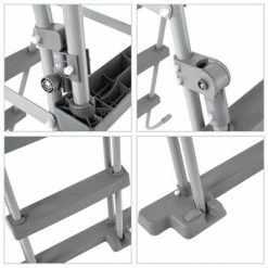 VidaXL Piscine à éclaboussures avec échelle et pompe 350x90 cm Gris -Piscine & spa Soldes Boutique image 6 3070802