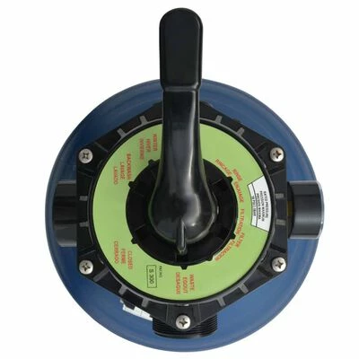 VidaXL Filtre à sable pour piscine avec vanne 6 positions Bleu 460 mm 6 VidaXL Filtre à sable pour piscine avec vanne 6 positions Bleu 460 mm – Image 6