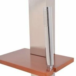 VidaXL Douche d'extérieur Acier inoxydable brossé 210 cm -Piscine & spa Soldes Boutique image 6 91370