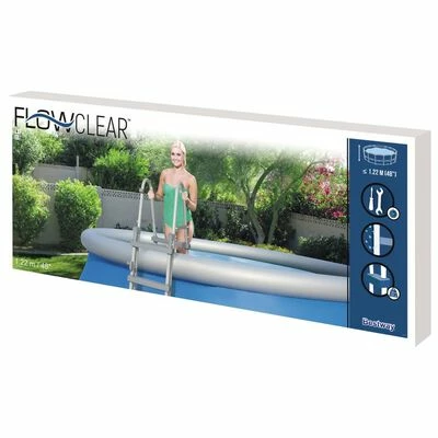Bestway Échelle de piscine à 4 marches Flowclear 122 cm 6 Bestway Échelle de piscine à 4 marches Flowclear 122 cm – Image 6