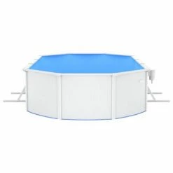 VidaXL Piscine ovale avec parois en acier 610x360x120 cm Blanc -Piscine & spa Soldes Boutique image 6 93265